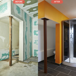 Adding Half Bathroom in Basement Roosevelt Island NYC